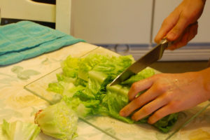 chopped lettuce