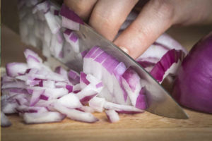 chopped onions